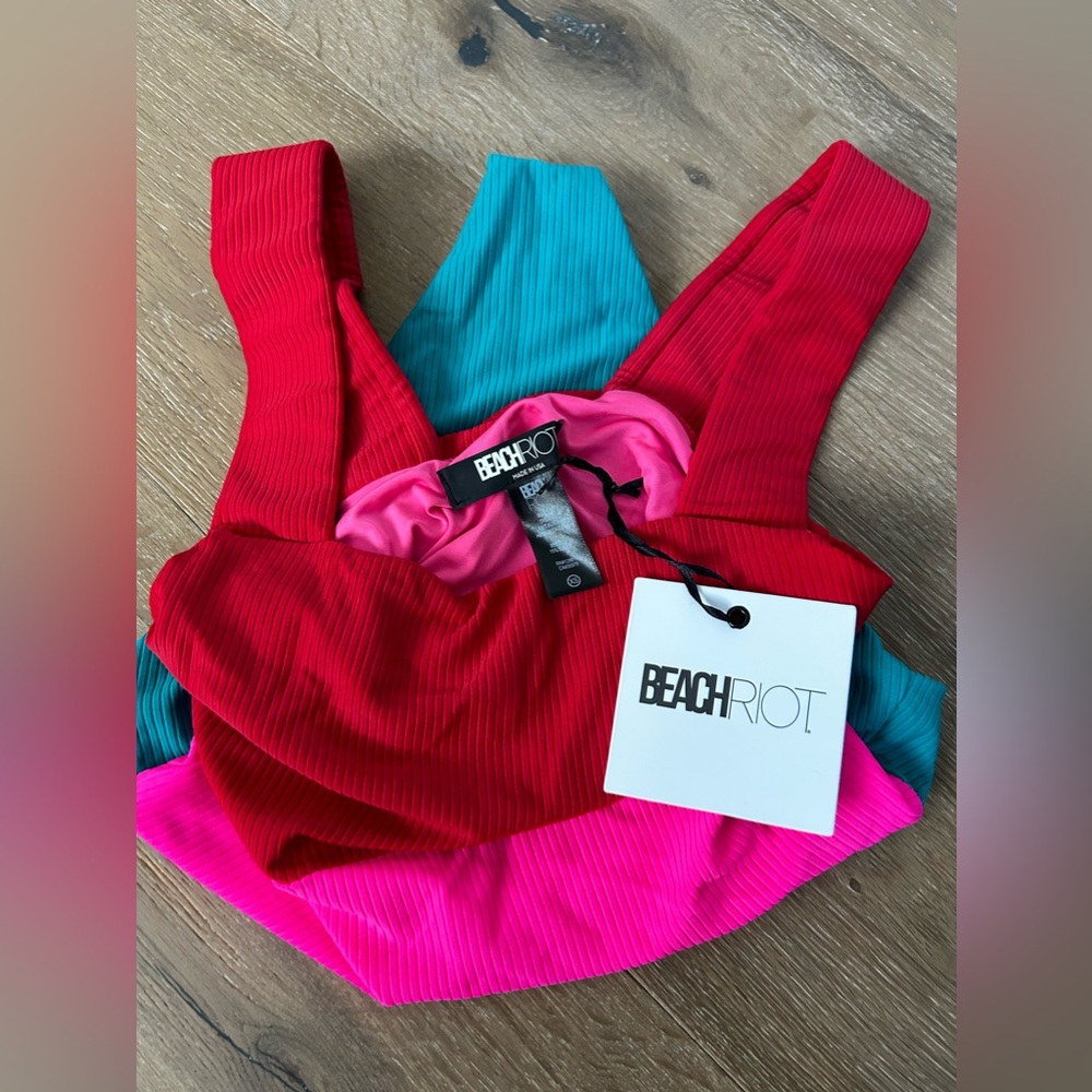 Beach Riot Color Block One Piece NWT - Picture 3 of 5